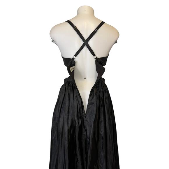 Fame and Partners Dakota Black Sweetheart Maxi Dress Size 12 - Picture 8 of 12